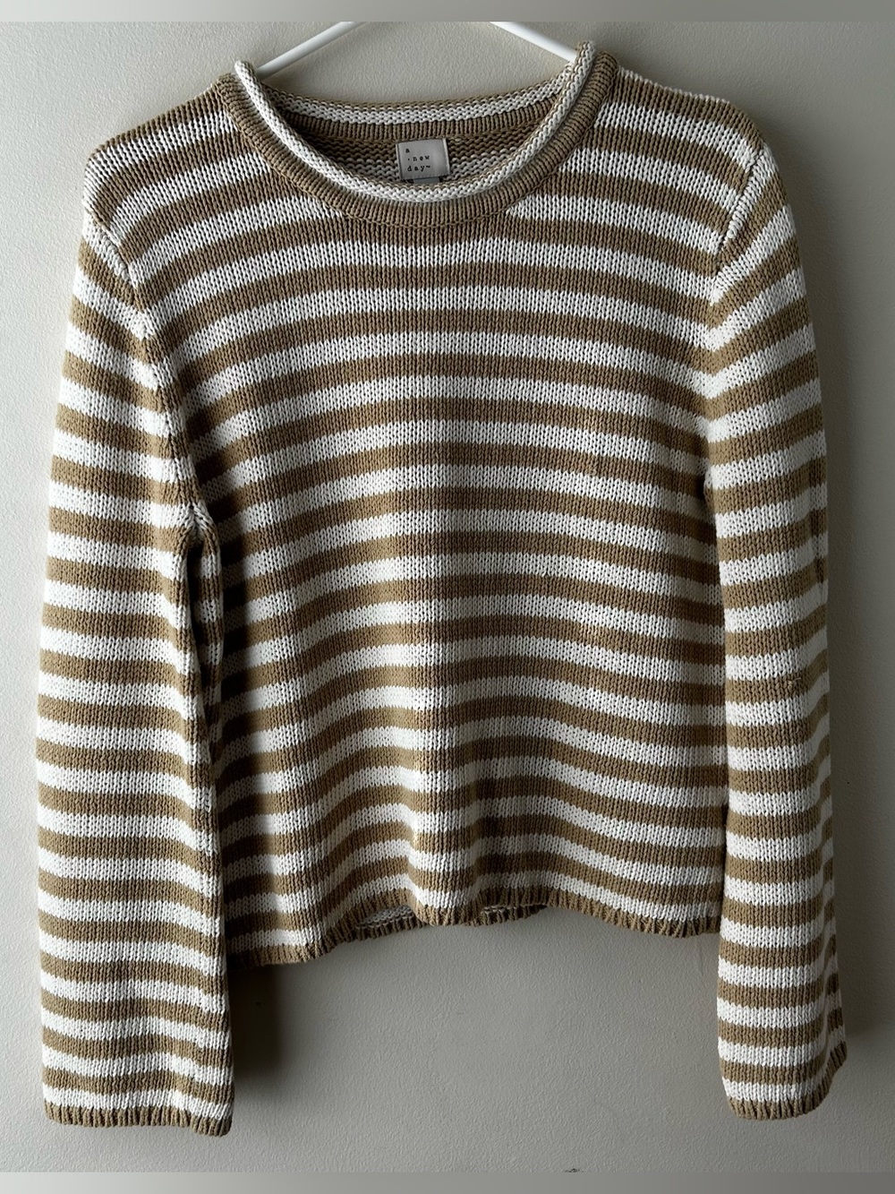 Cottagecore Granola Girl Minimalist A New Day Cotton Rollneck Knit Sweater M